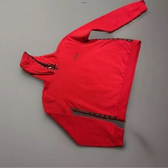 Mens Moschino Hoodie Red XL